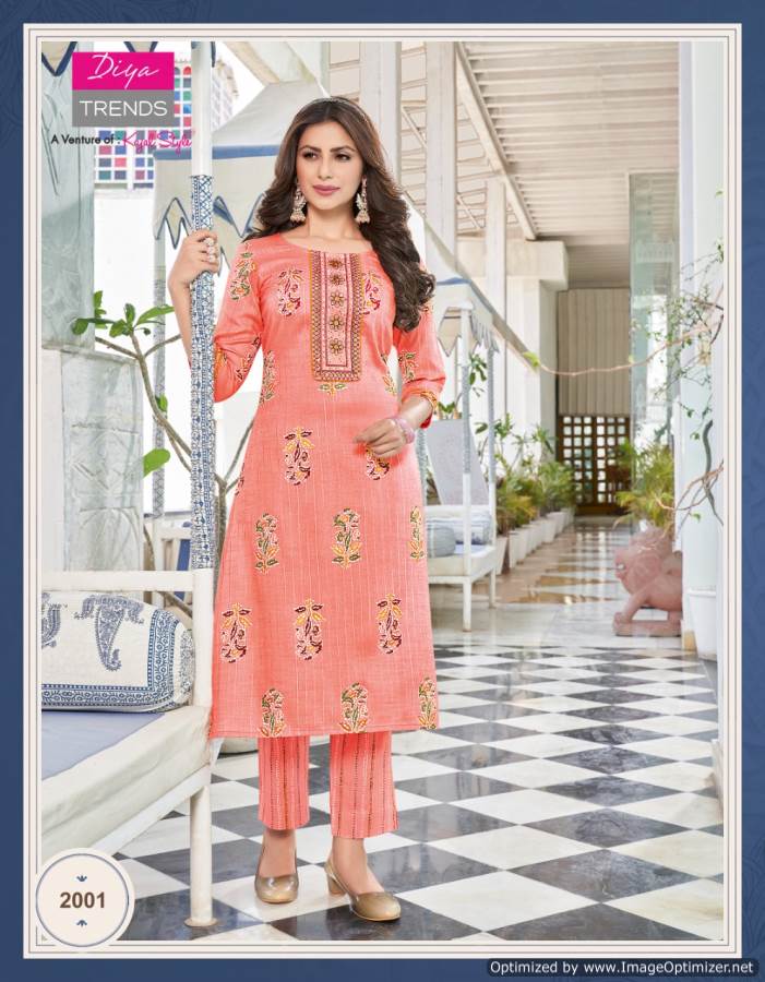 Celebration 2 Fancy Designer Ethnic Wear Rayon Kurti With Bottom Collection